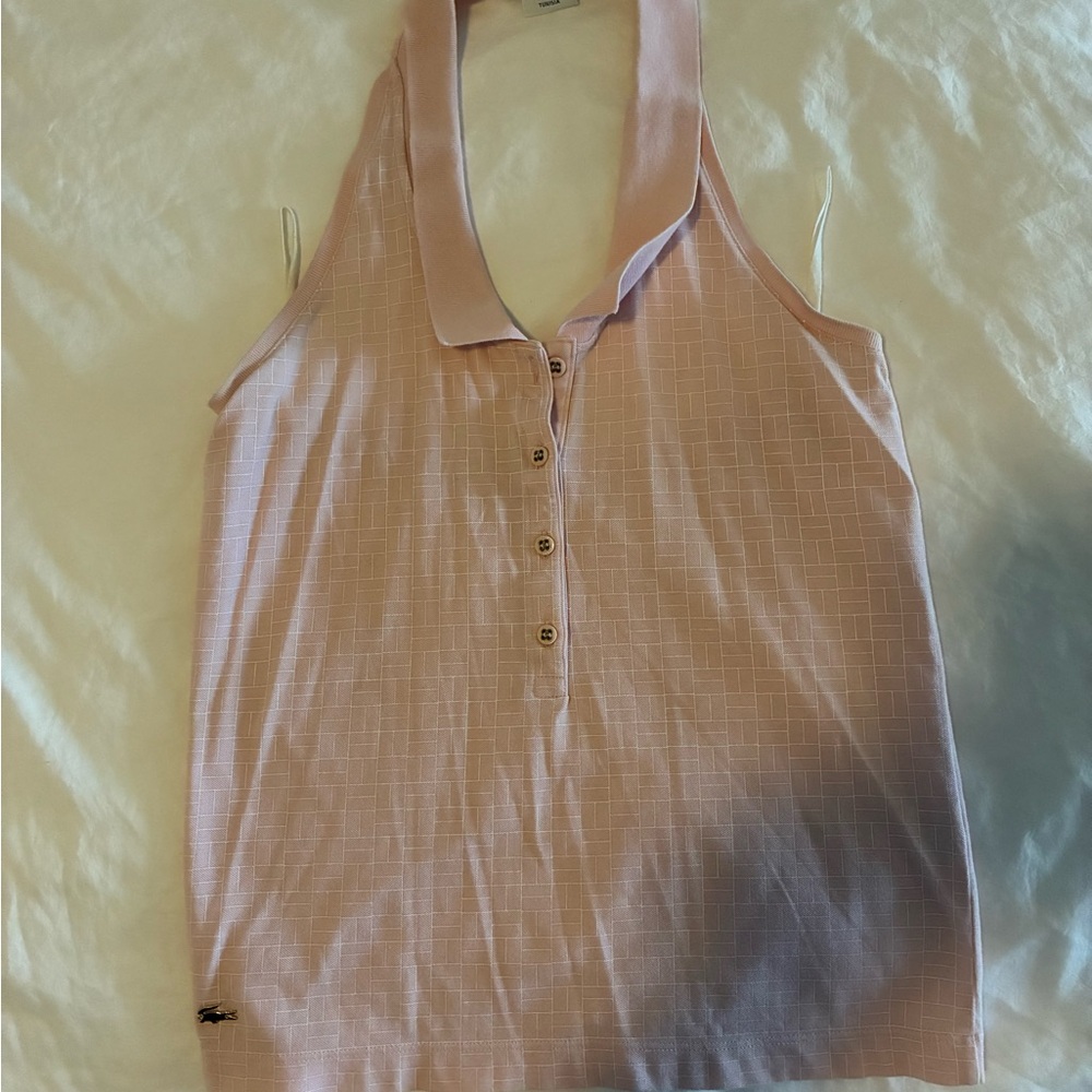 Lacoste Light Pink Sleeveless Tank Top